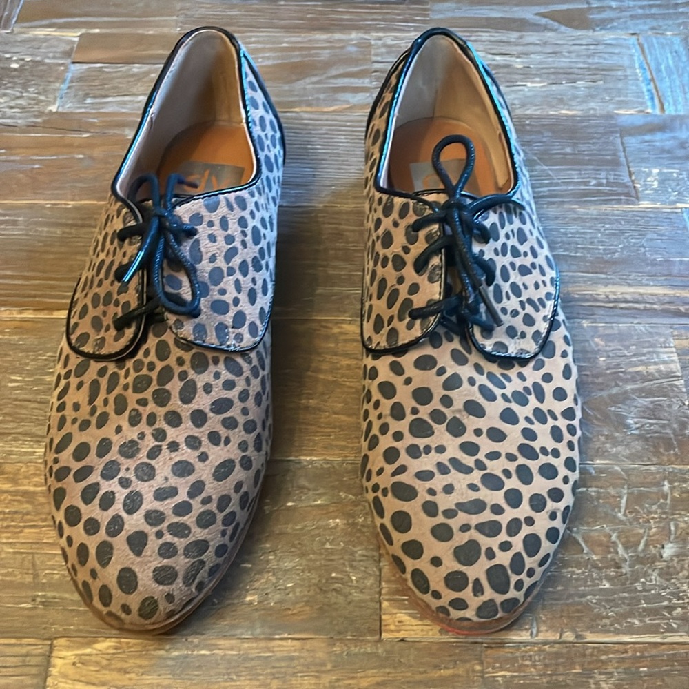 Dolce Vita Cheetah Print Suede Oxford Loafers🖤 - Picture 2 of 13